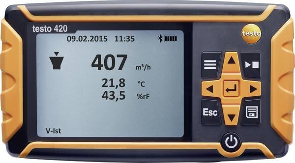 Testo 420 - Objemový prietokoměr 40–4000 m³/h